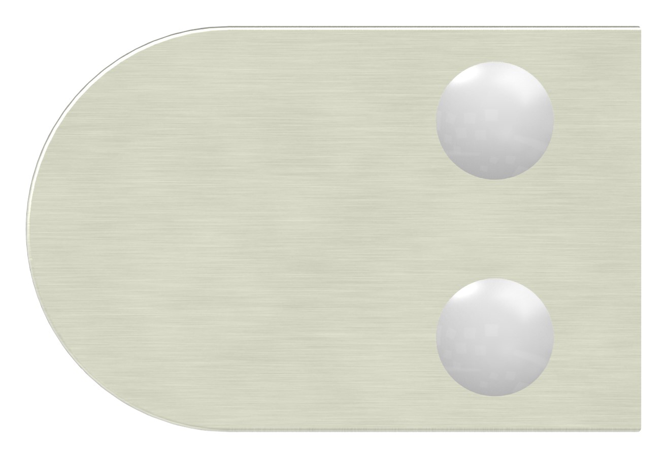 Glasklemme Mod. 38, Anschluss: 48,3mm, VA-Effekt Glasklemme Mod. 38, Anschluss: 48,3mm, VA-Effekt