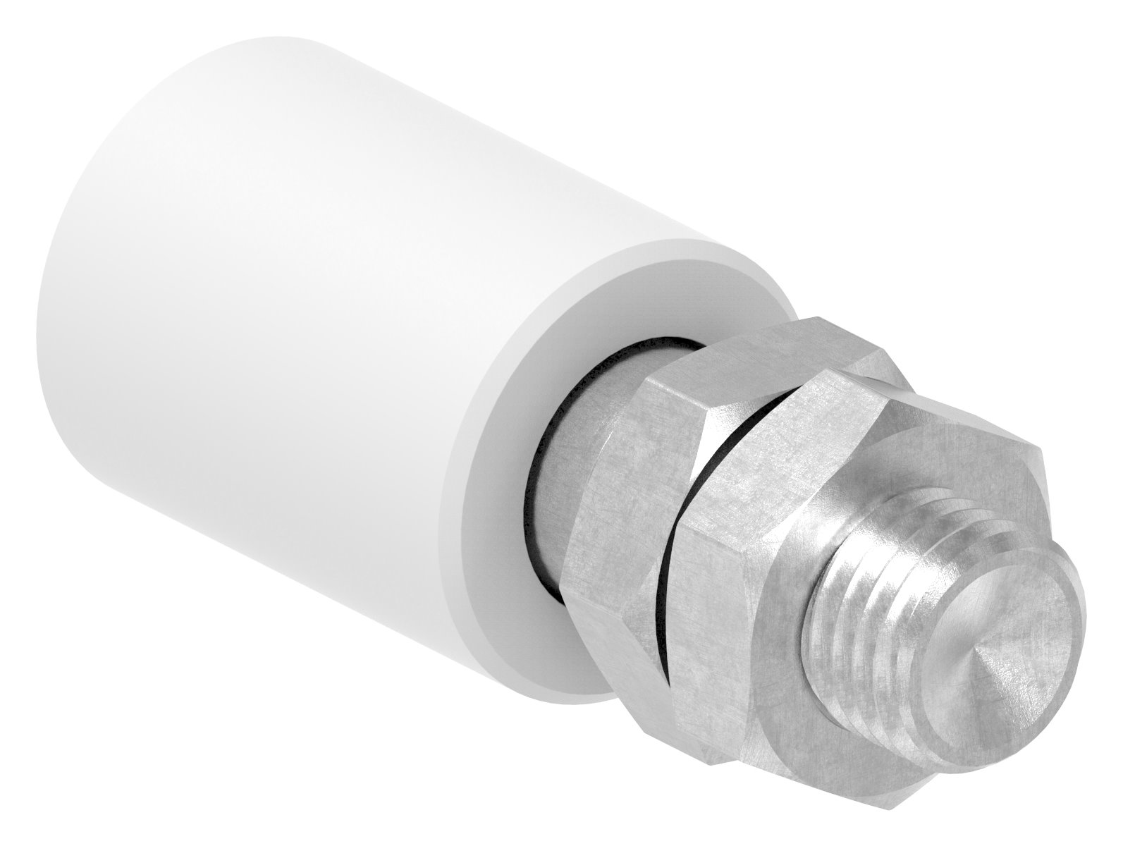 Führungsrolle Ø 30 x 40mm, Gewinde M16, V2A
