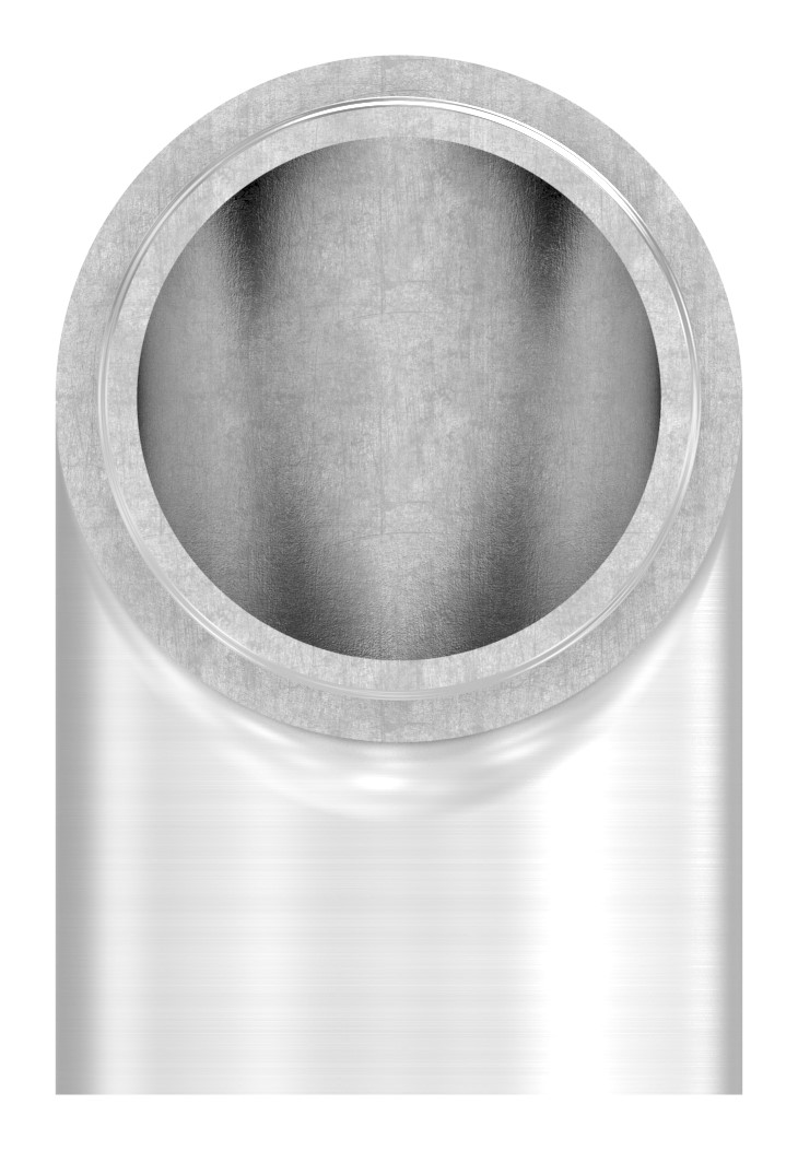 Endbogen 90°, für Rohr 33,7x2,0mm, V2A