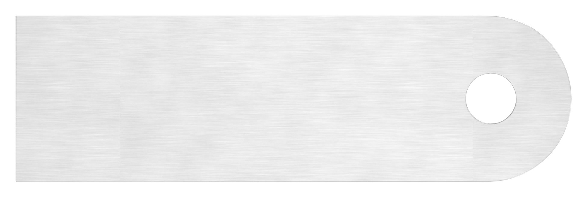 Anschweißlasche, 100x30x6mm, geschliffen, V2A