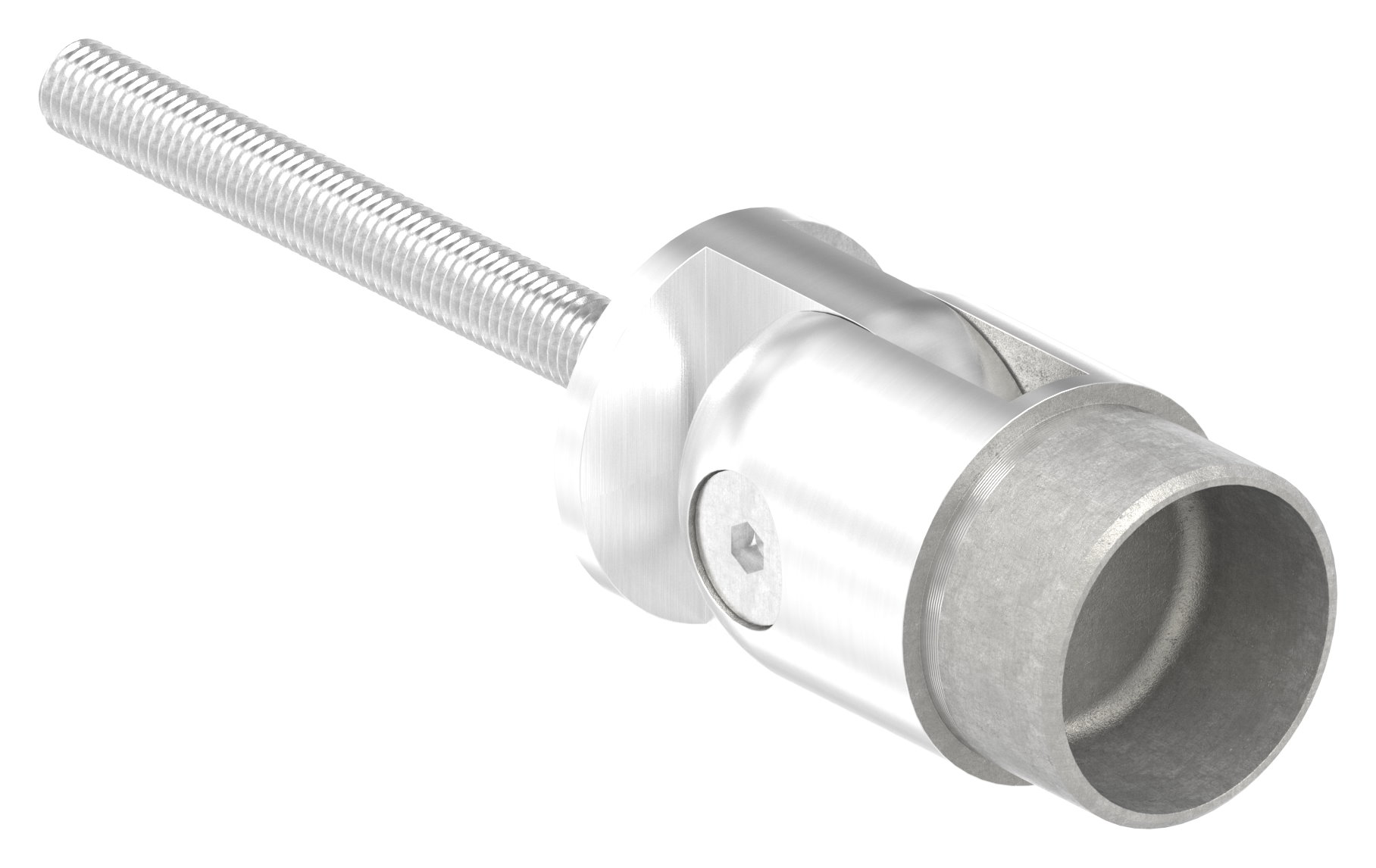 Wandhalter mit Gelenk zum Einbetonieren für Rohr 42,4x2,0mm, V2A