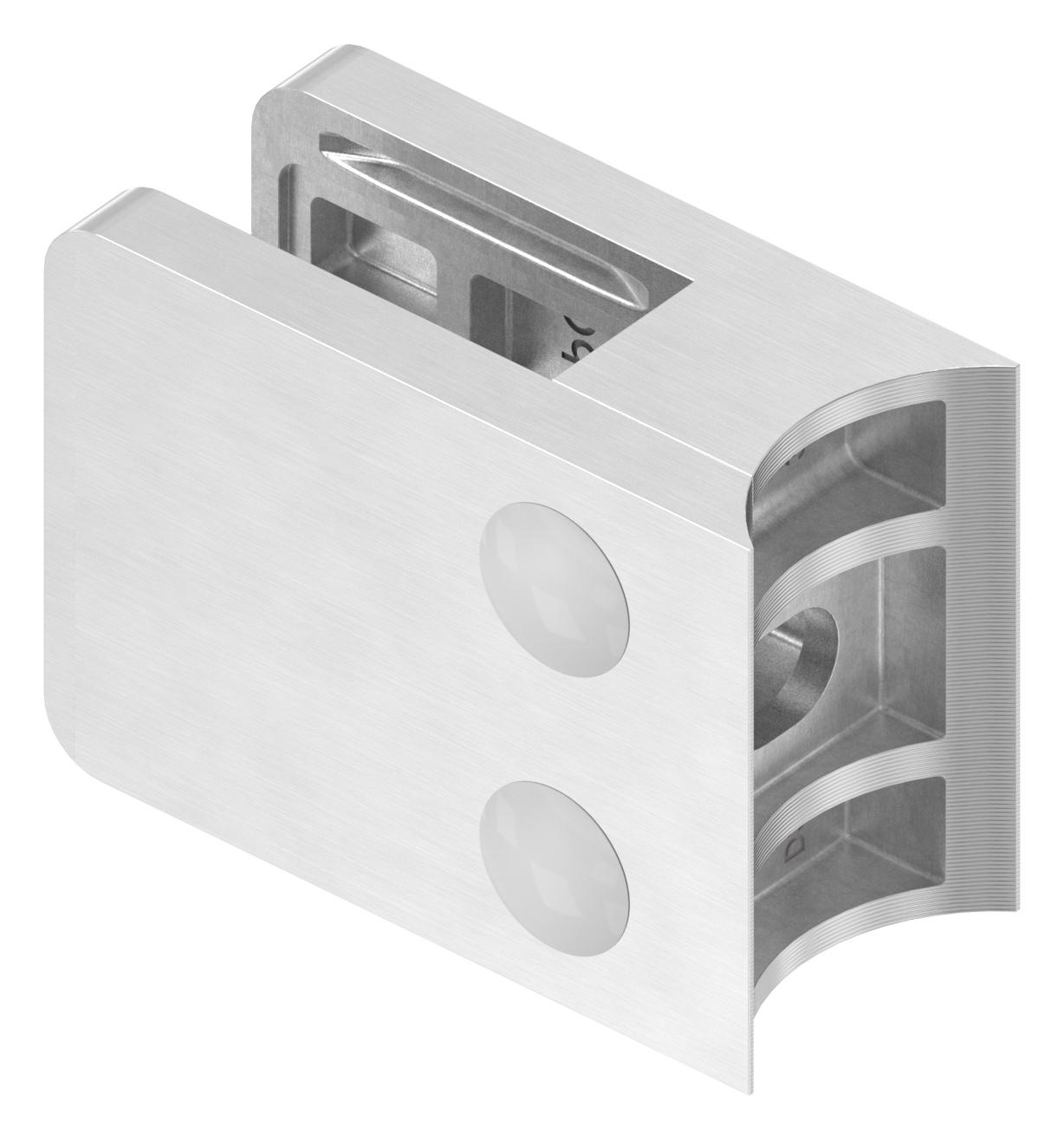 Glasklemme Mod. 36, Anschluss: 33,7mm, in V2A