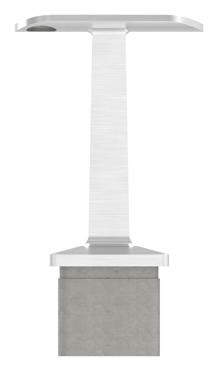 Rohrabschlussstopfen mit Stift für Rohr 40x40x3mm, V2A