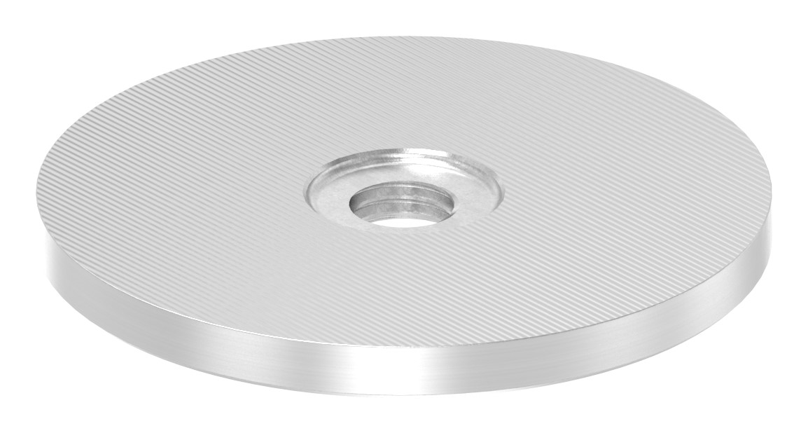 Unterteil für 62mm Glaspunkthalter, t: 5mm, mit M10, V2A