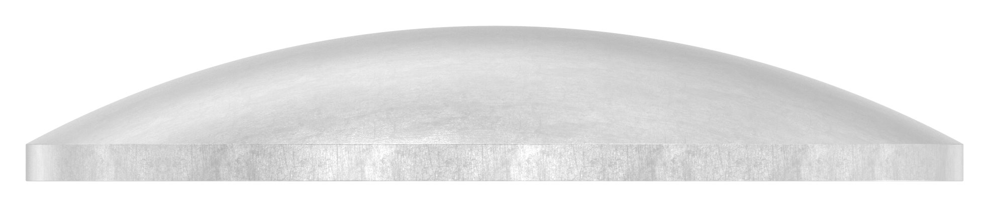 Gewölbte Schale Ø 70x2,5mm, ungeschliffen, V2A
