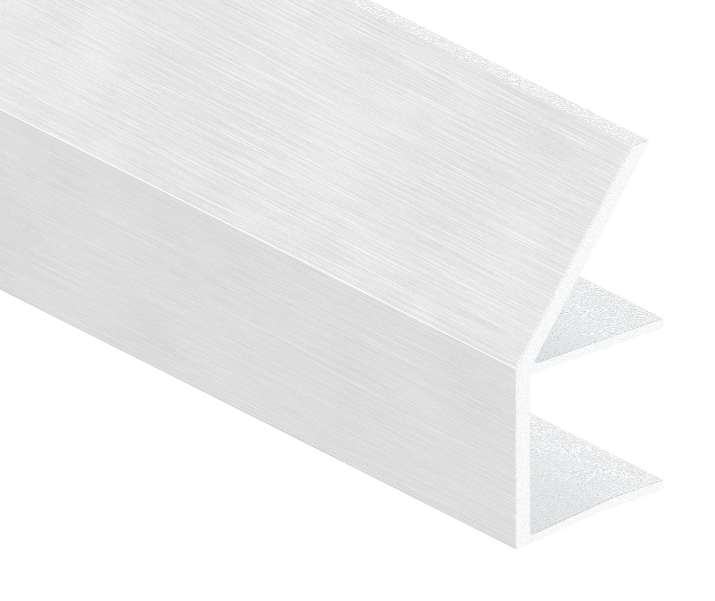 Regenrinne für Vordächer, Glas 17,52mm, L=2000mm, E4/EV1