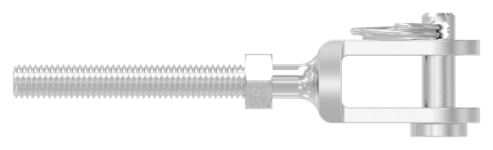 Gabelterminal mit Außengew. M5 links, V4A