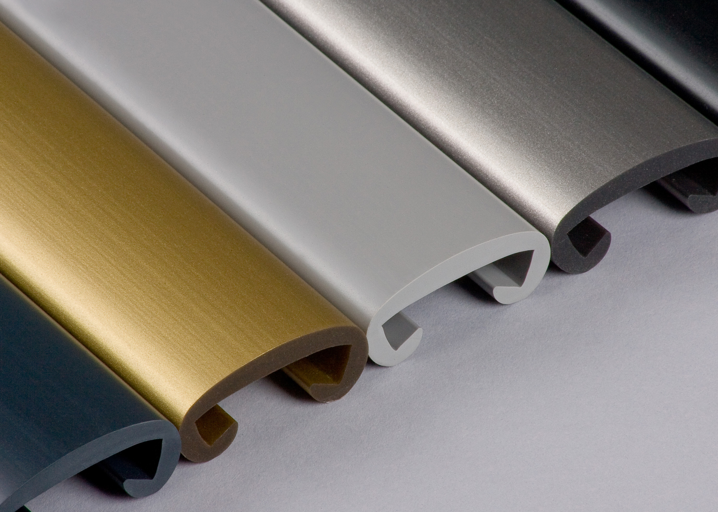 Kunststoffhandlauf für 35x8mm, verkehrsgrau