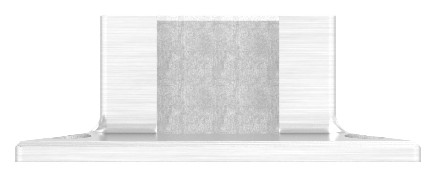 Wandbefestigung für Quadratnutrohr 40x40mm, V4A