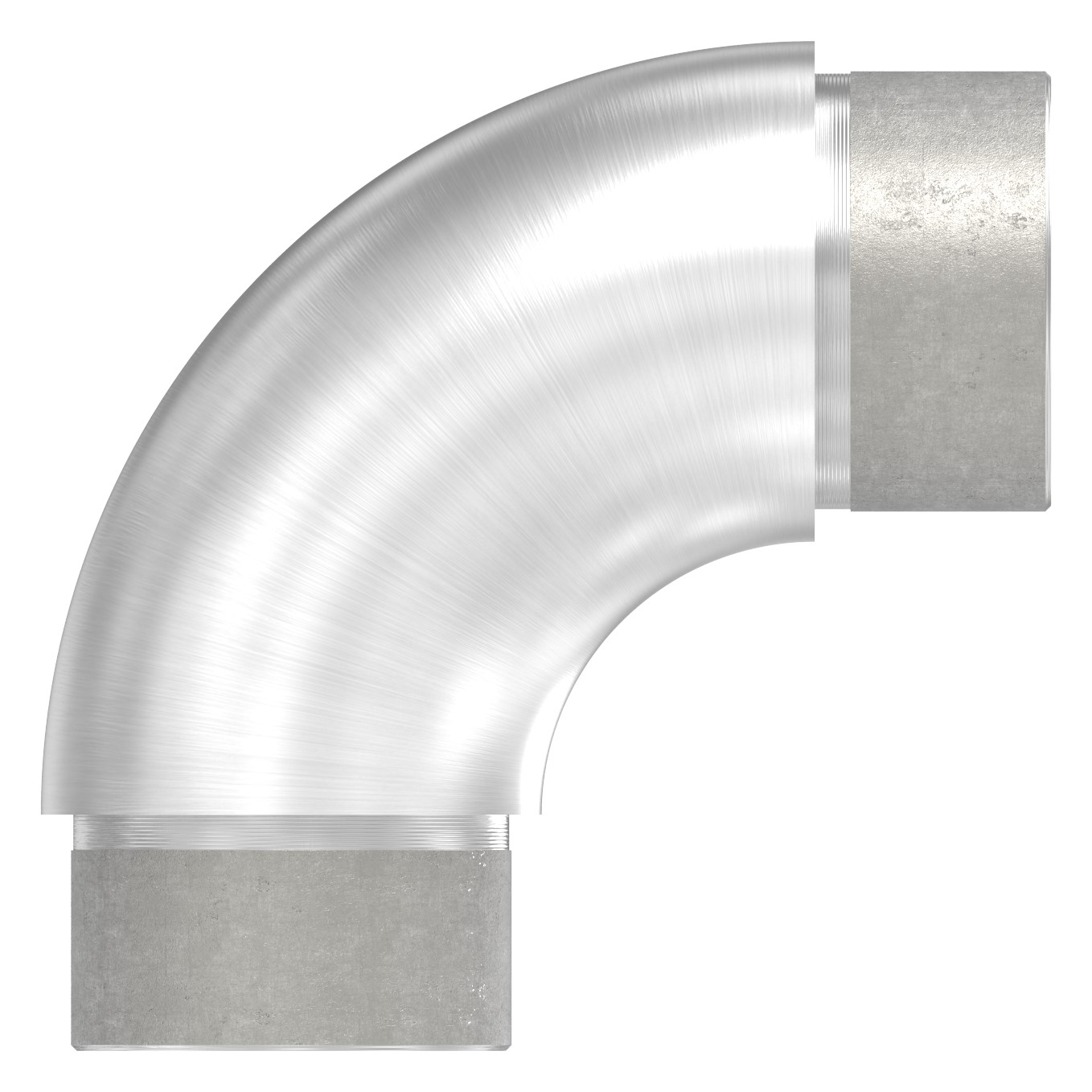 Rohrbogen 90°, für Rohr 42,4x2,5mm, V2A