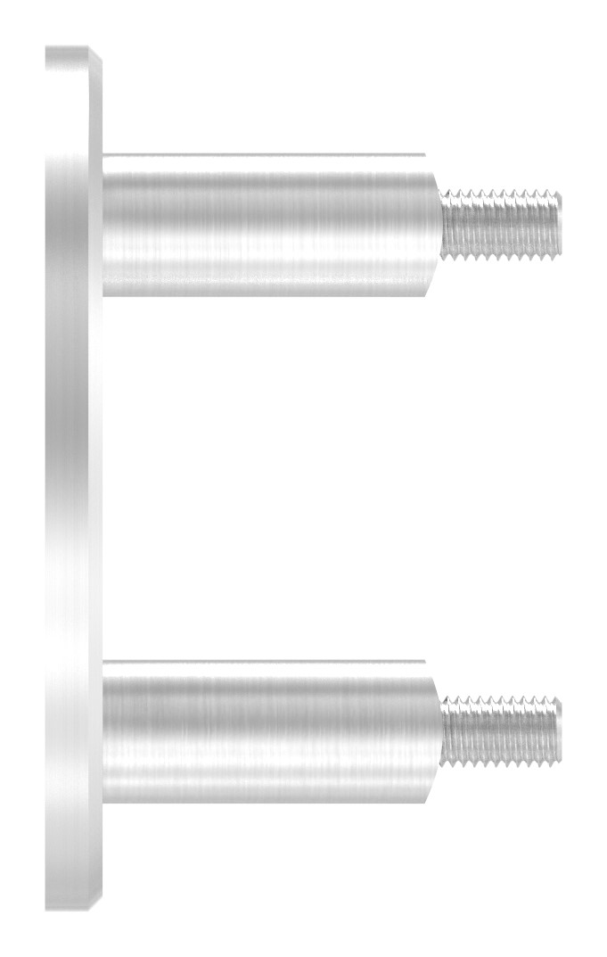Wandbefestigung für Geländerpfosten 42,4mm, V2A