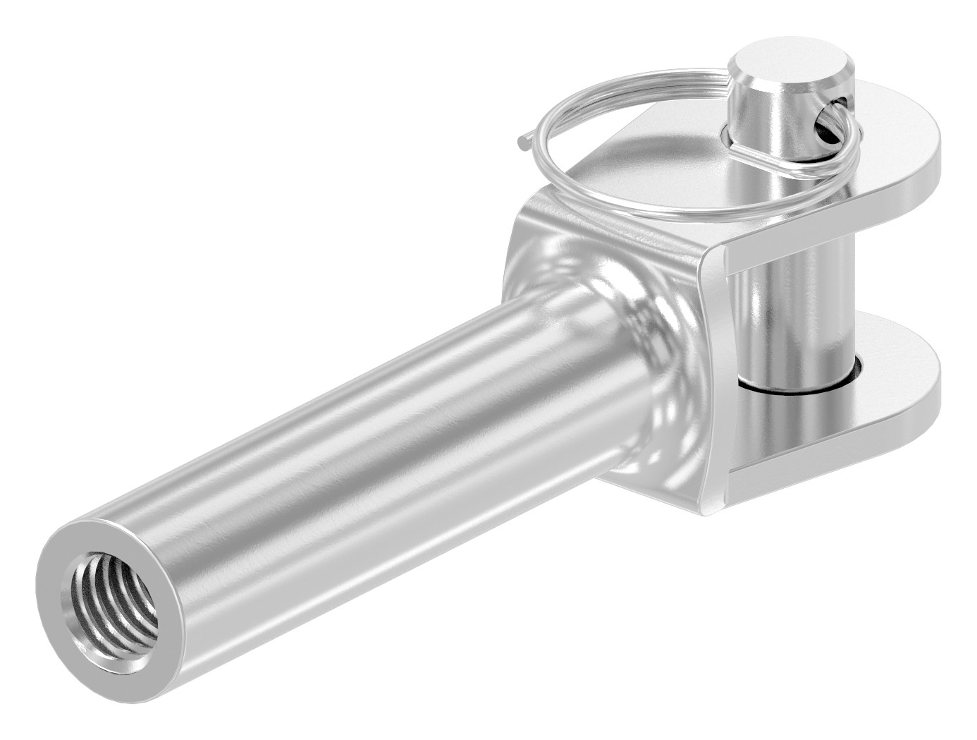 Gabelterminal mit Innengew. M8 links, V4A