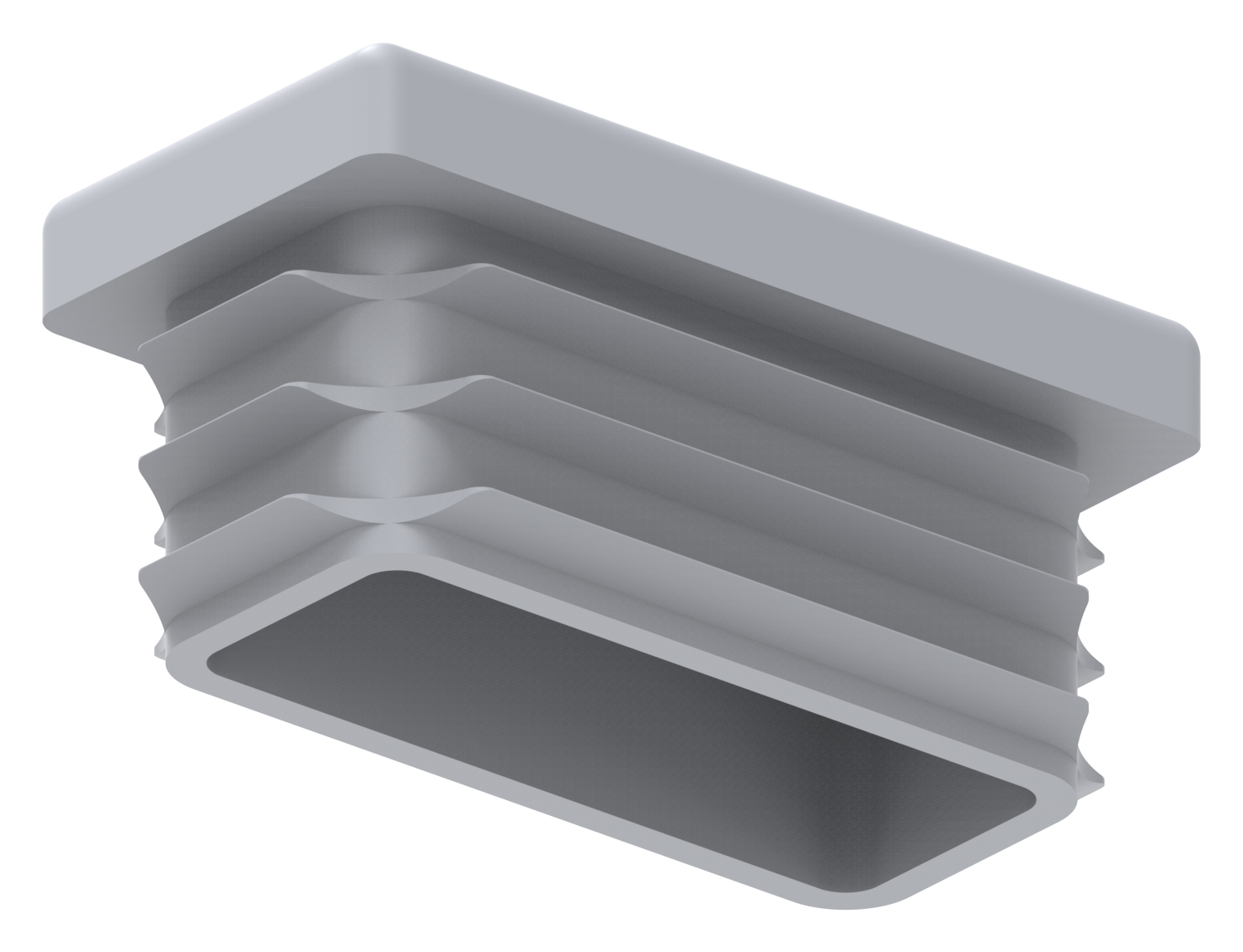 Kunststoffkappe für Rechteckrohr 40x20mm