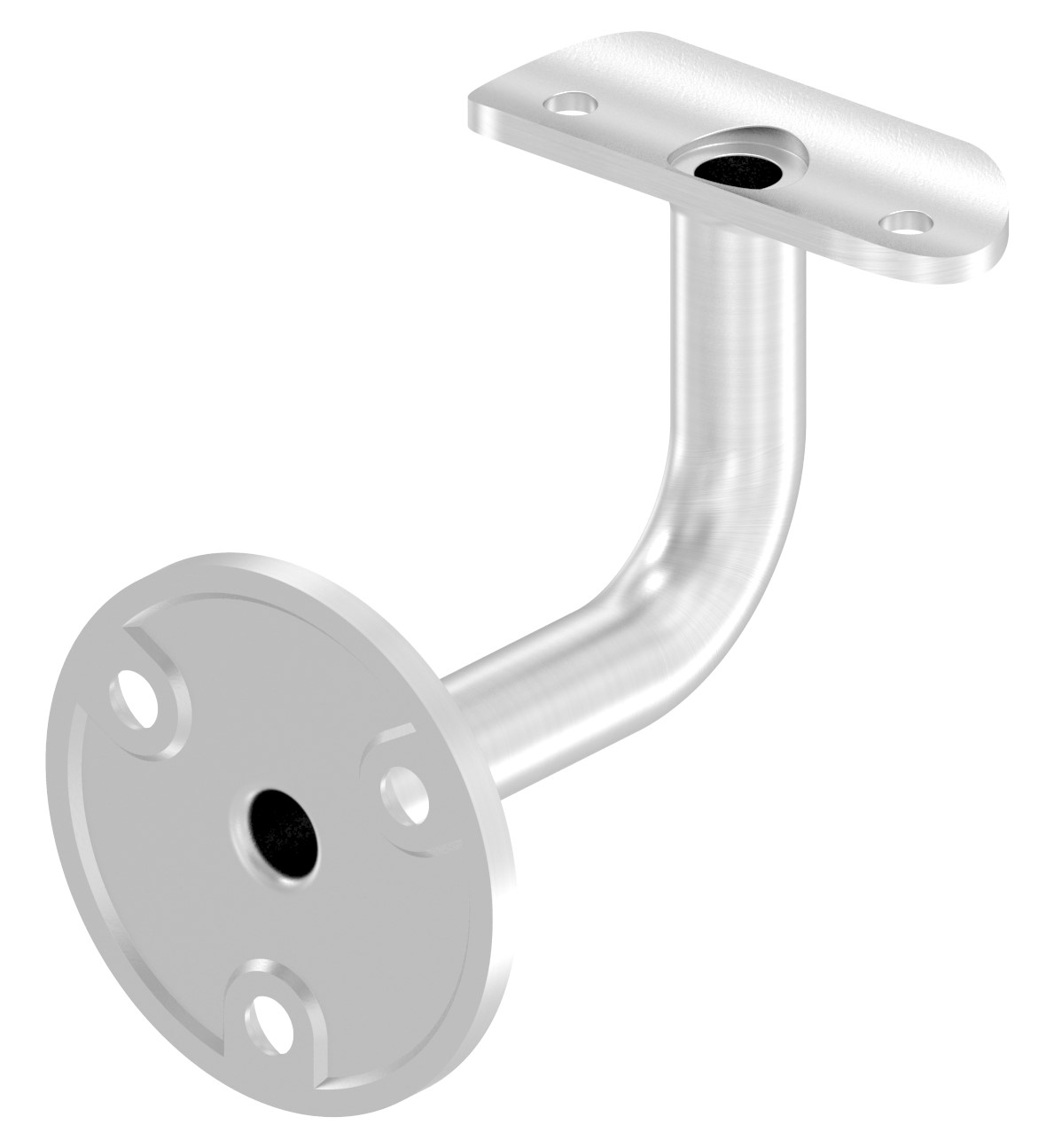 Handlaufhalter mit Kabeldurchführung für LED Handläufe, V2A
