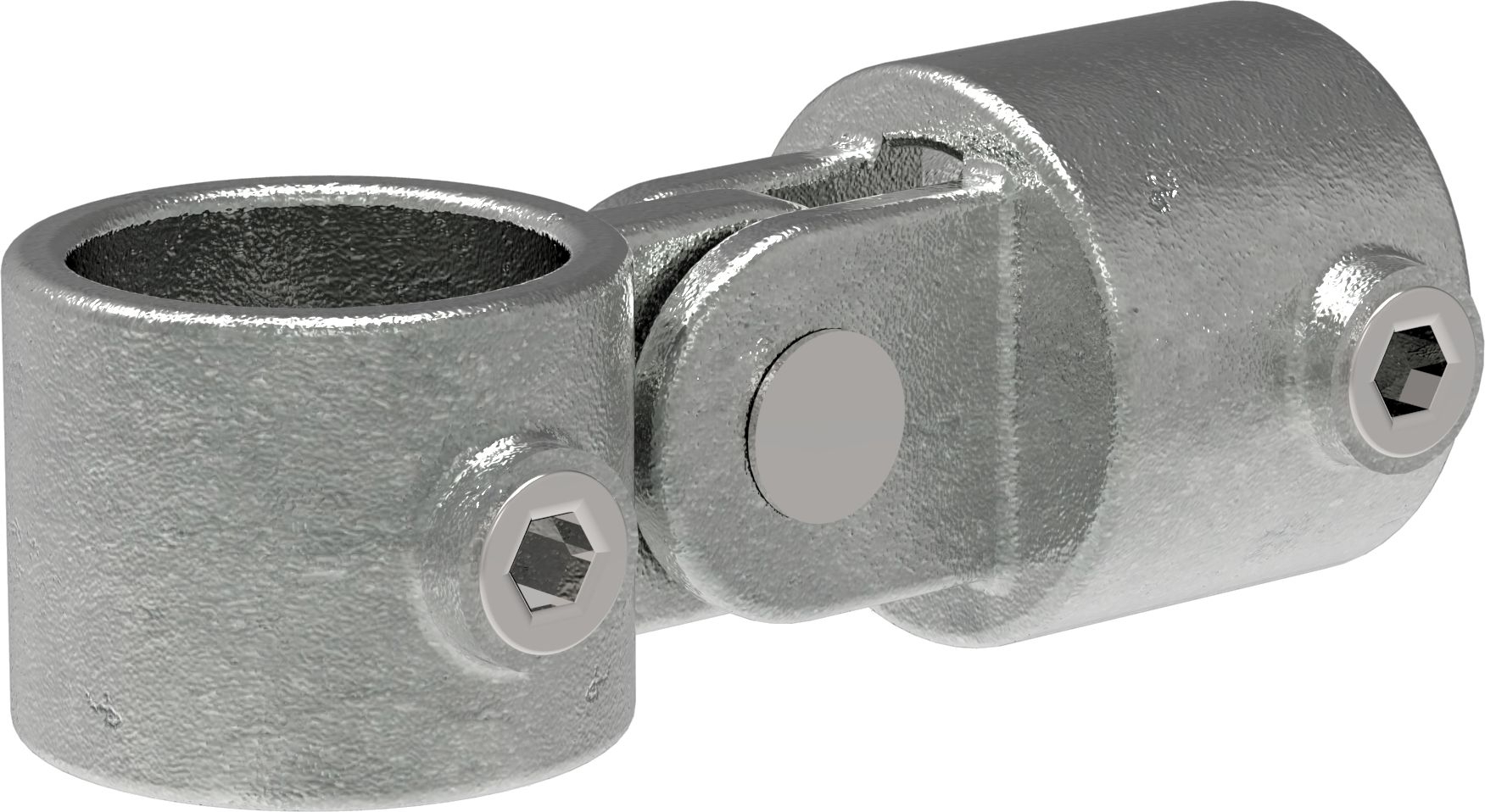 Verbinder, variabel, für Rohr Ø 33,7mm