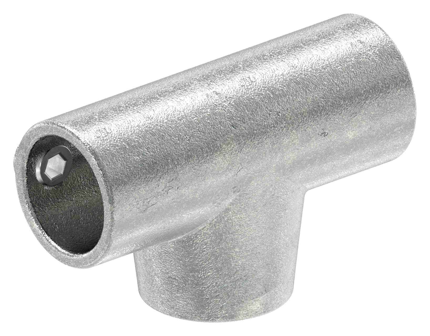 T-Stück lang, schräg, variabel, für Rohr Ø 42,4mm