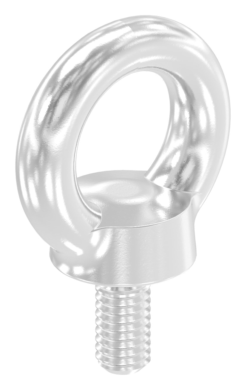 Ringschraube mit Außengewinde DIN 580, Rundeisen: 6mm, V4A