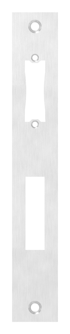 Edelstahlschließblech 242x36x3,0mm, für Abstand 92mm, V2A (1.4301)