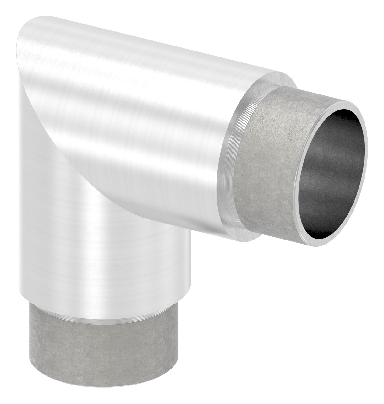 Eckstück 90°, für Rohr 42,4x3,0mm, V2A