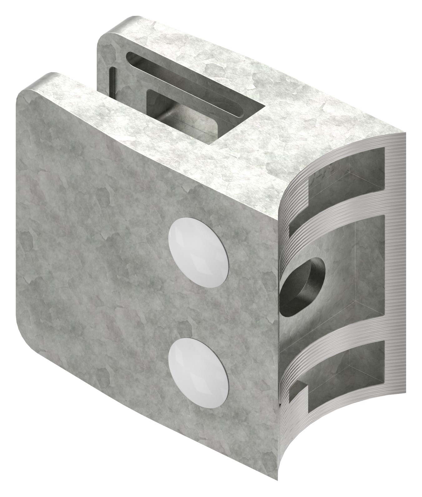 Glasklemme Mod. 14, Anschluss: 48,3mm, Zink roh Glasklemme Mod. 14, Anschluss: 48,3mm, Zink roh