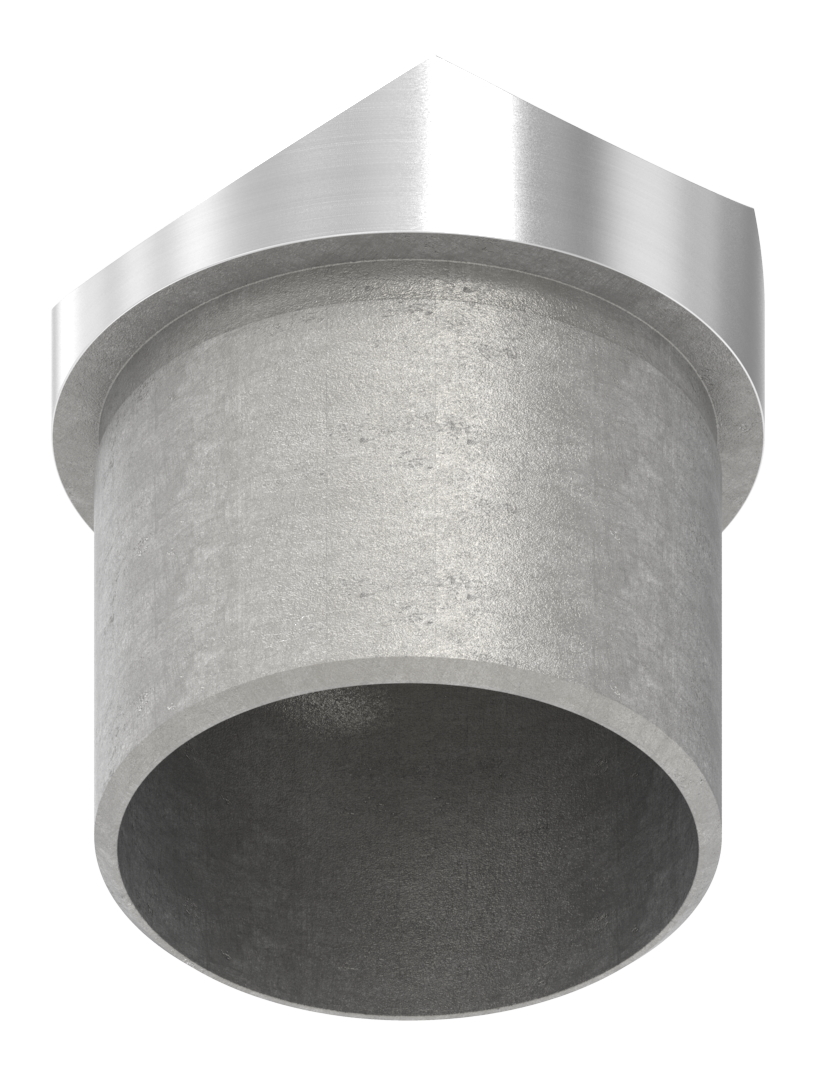 Rohrsattel, Anschluss oben: Rohr 42,4mm, V2A