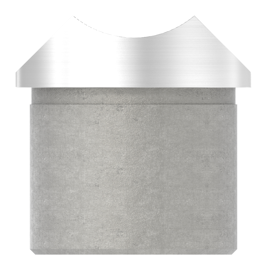 Rohrsattel, Anschluss oben: Rohr 33,7mm, V2A