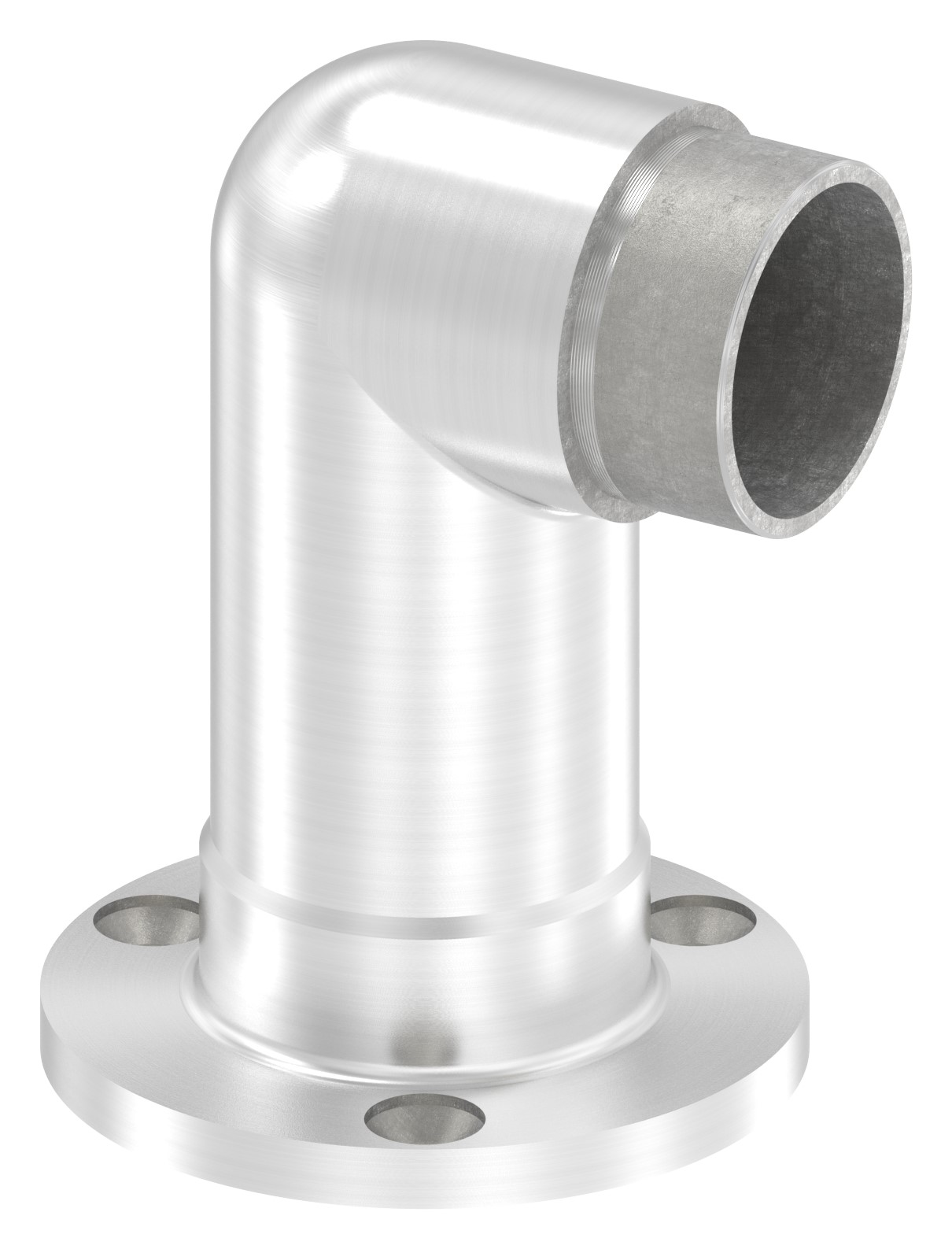 Wandhalter 90° lang, für Rohr 42,4x2,0mm, V2A