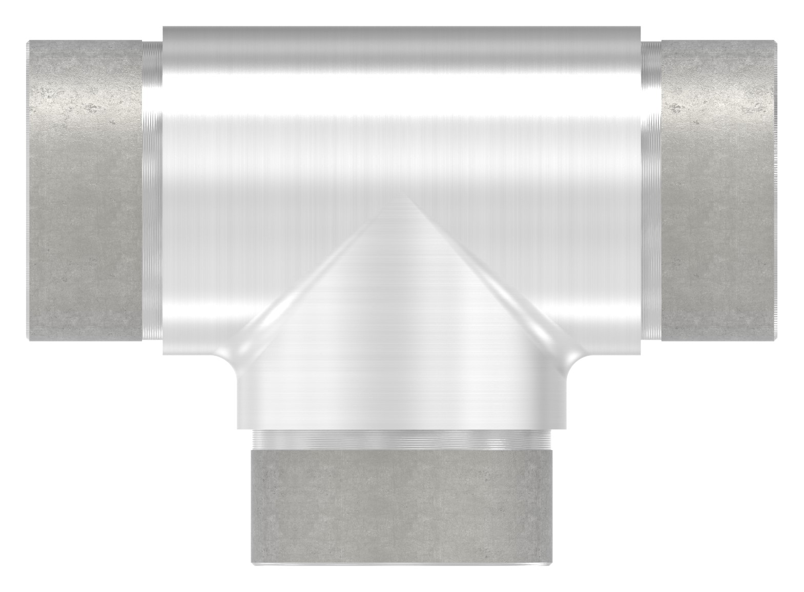 T-Stück egal, für Rohr 48,3x2,0mm, V2A