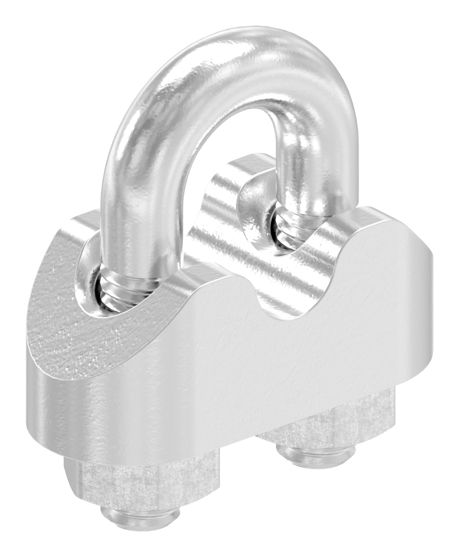 Drahtseilklemmen für Seil 4mm, V4A
