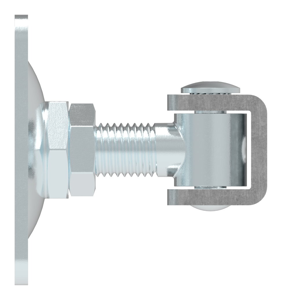 Torband M20 mit verstellbarer Platte, galvanisch verzinkt