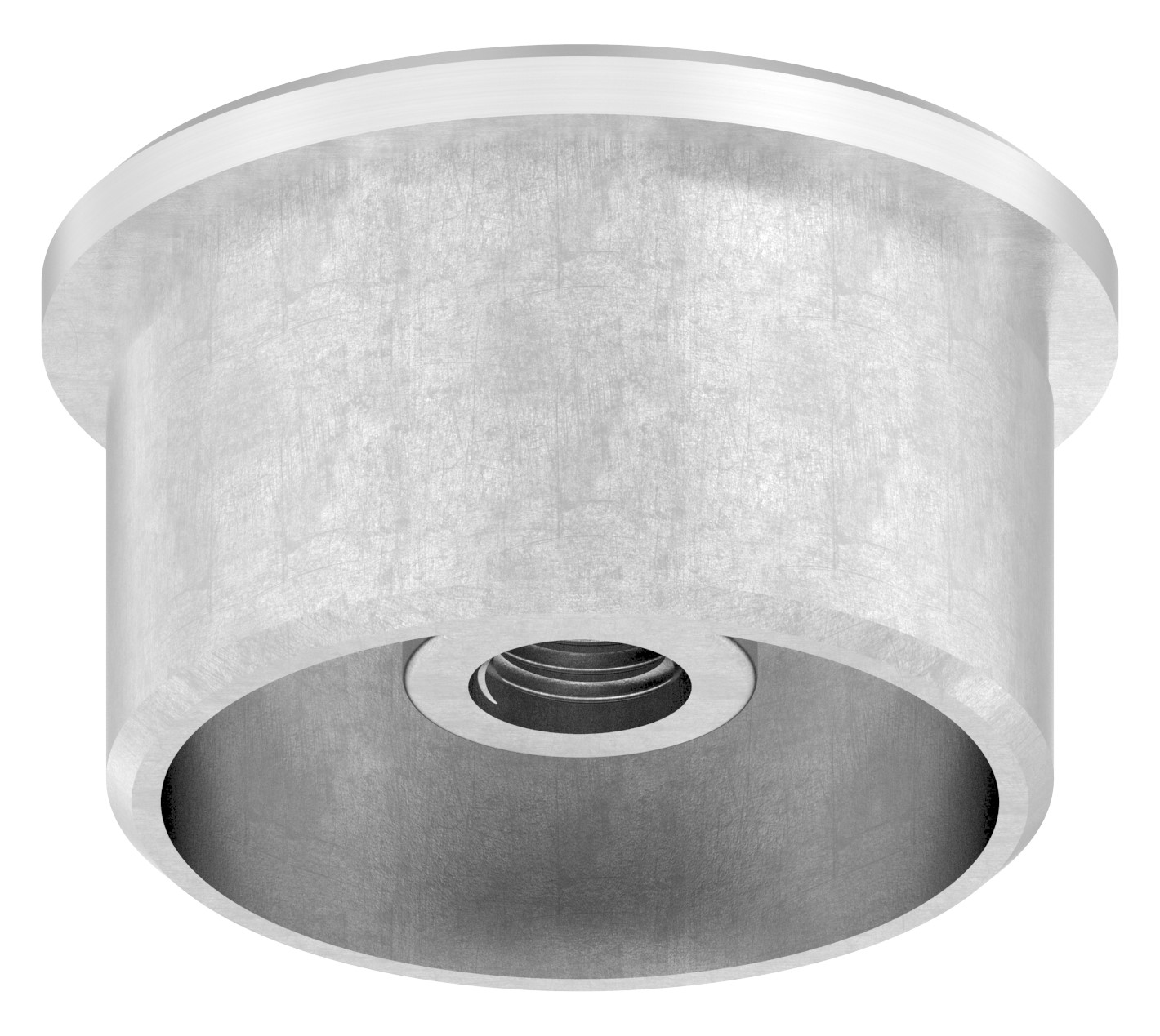 Rohrabschlussstopfen zum Kleben mit M8 für 42,4x2,5mm, V2A