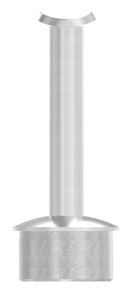 Rohrabschlussstopfen für Rohr 42,4x2,5mm, Handlaufanschlussplatte: 42,4mm, V2A