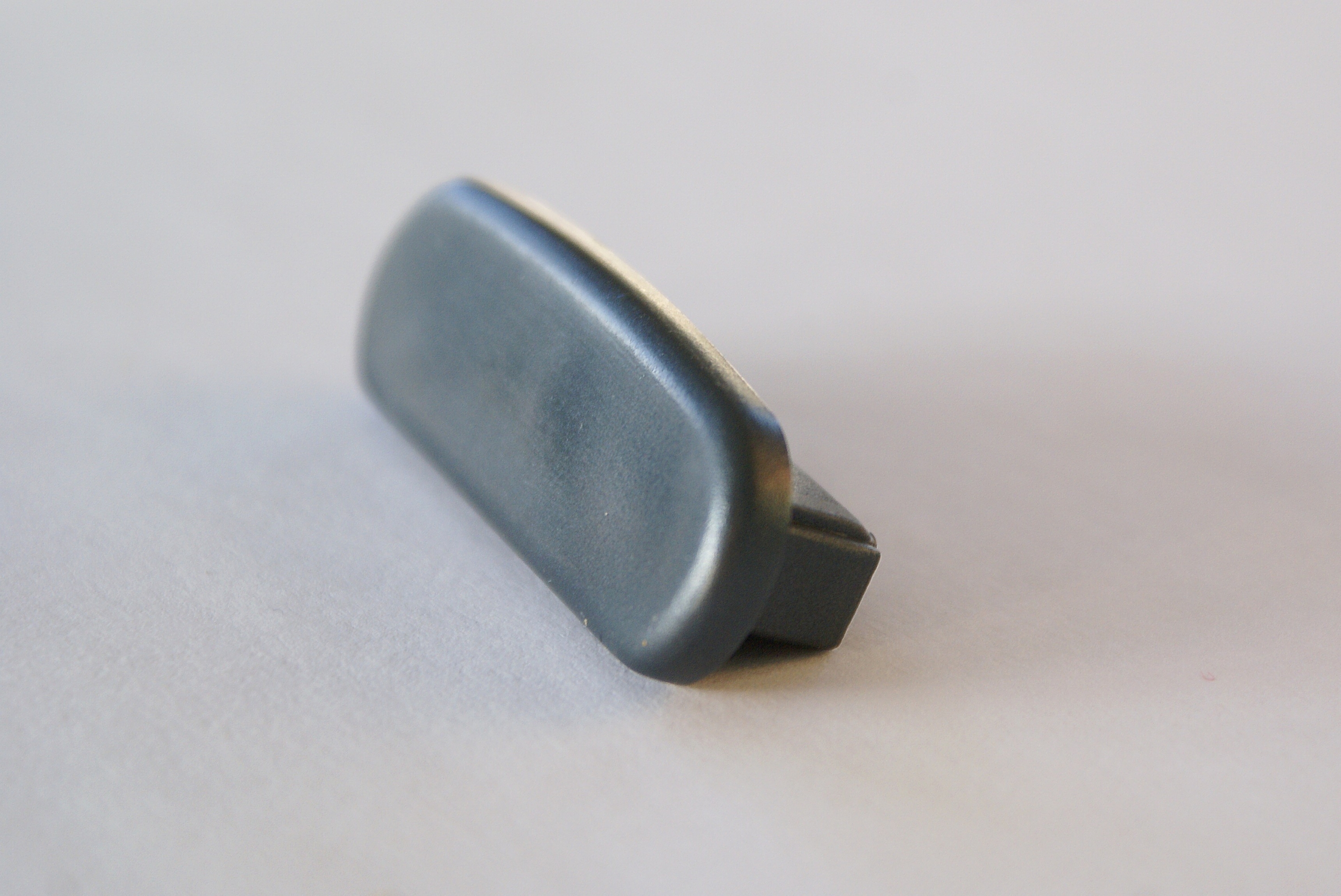 Endkappe für Kunststoffhandlauf für 40x8mm, stratosanthrazit glanzeffekt