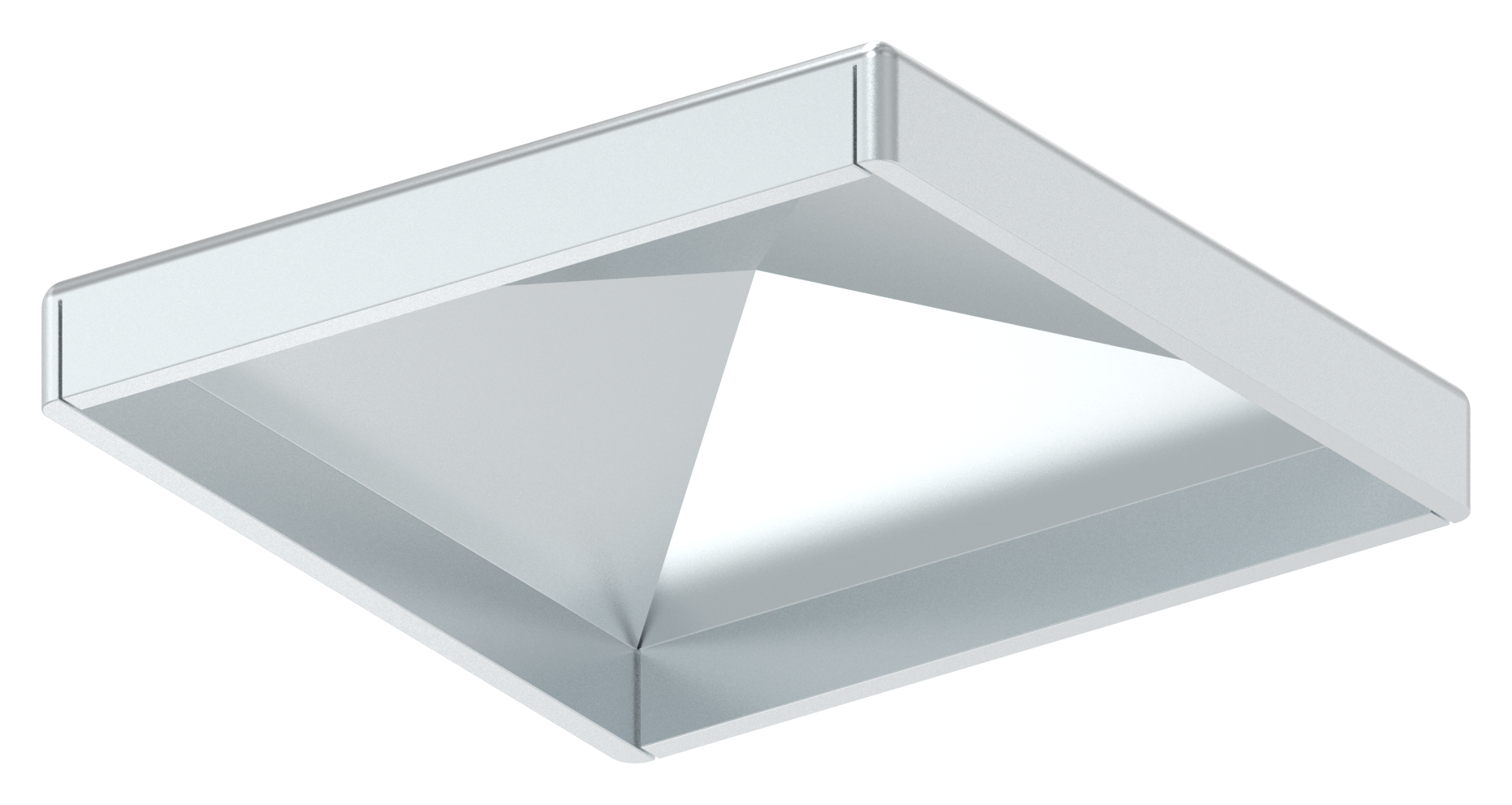 Pfeilerbedecker für Rohr 50x50mm, verzinkt
