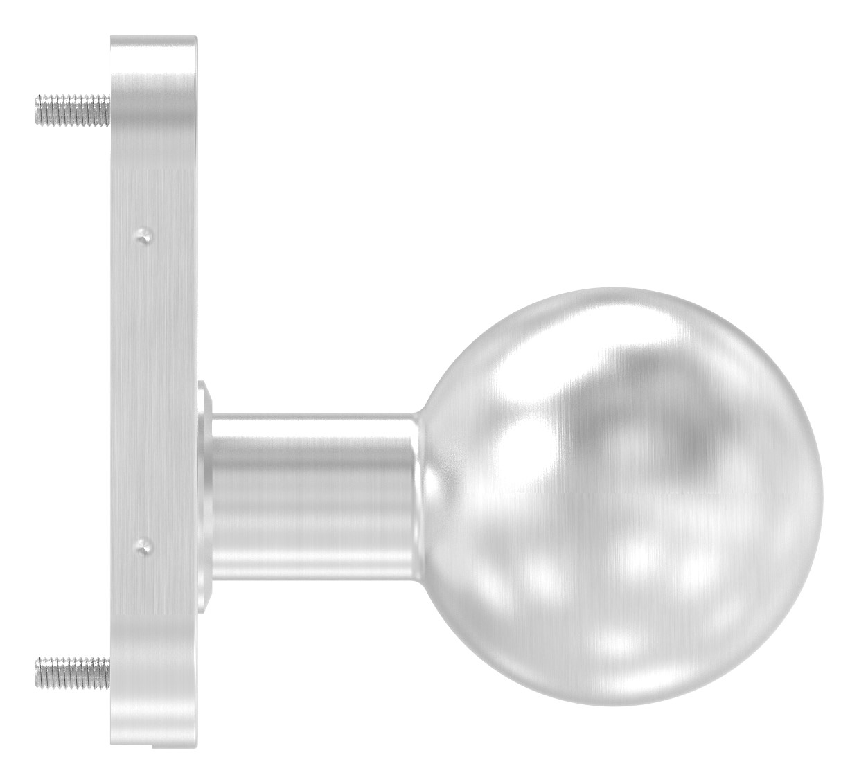 Drückerknopf, Ø 50mm, fest, V2A Drückerknopf, Ø 50mm, fest, V2A
