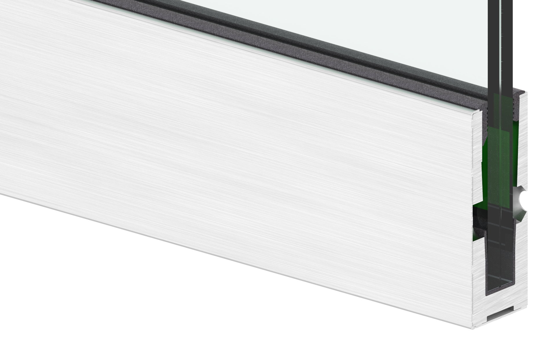 Alu-Profil ELEGANZA STRONG, seitliche Montage, L: 6000mm Alu-Profil ELEGANZA STRONG, seitliche Montage, L: 6000mm
