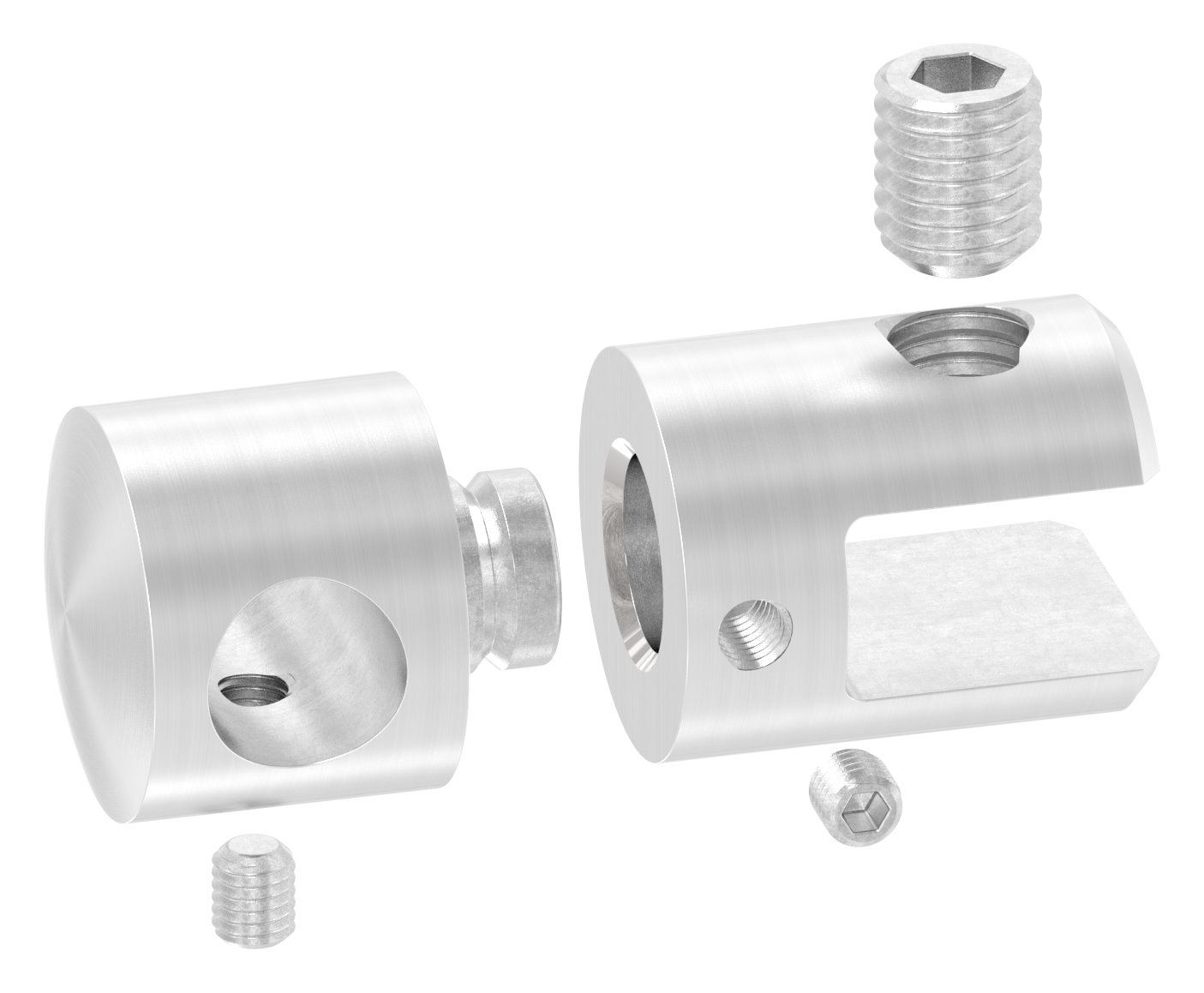 Plattenhalter mit Bohrung 12,2mm, V2A