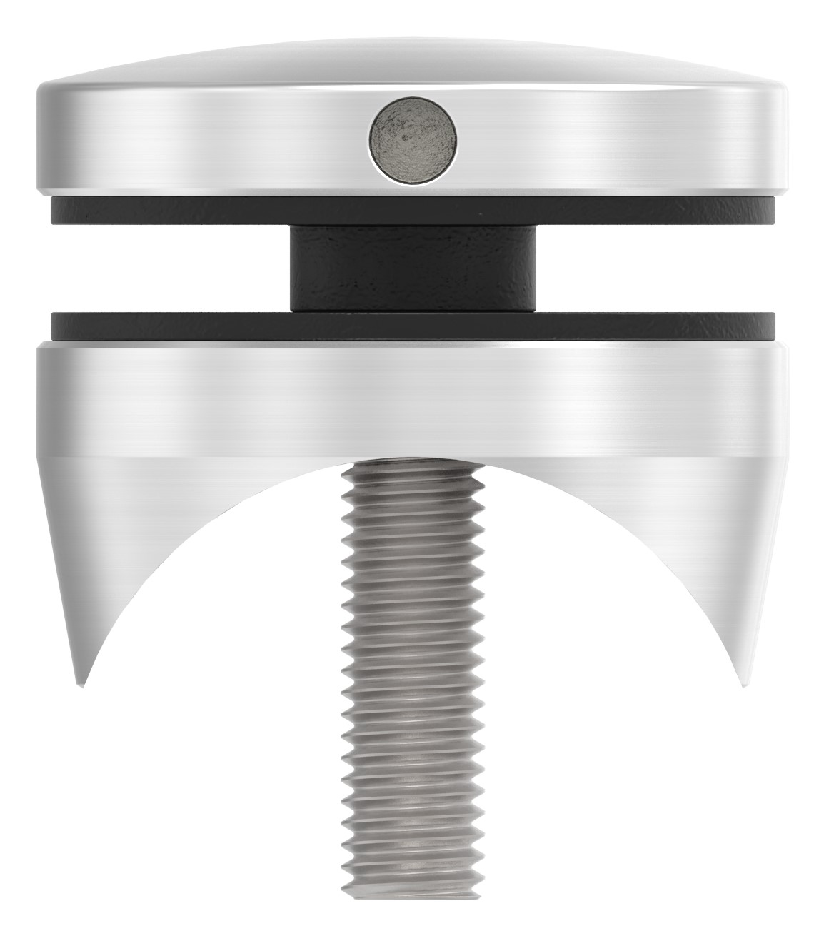 Glaspunkthalter 52mm, Anschluss: 48,3mm, V4A