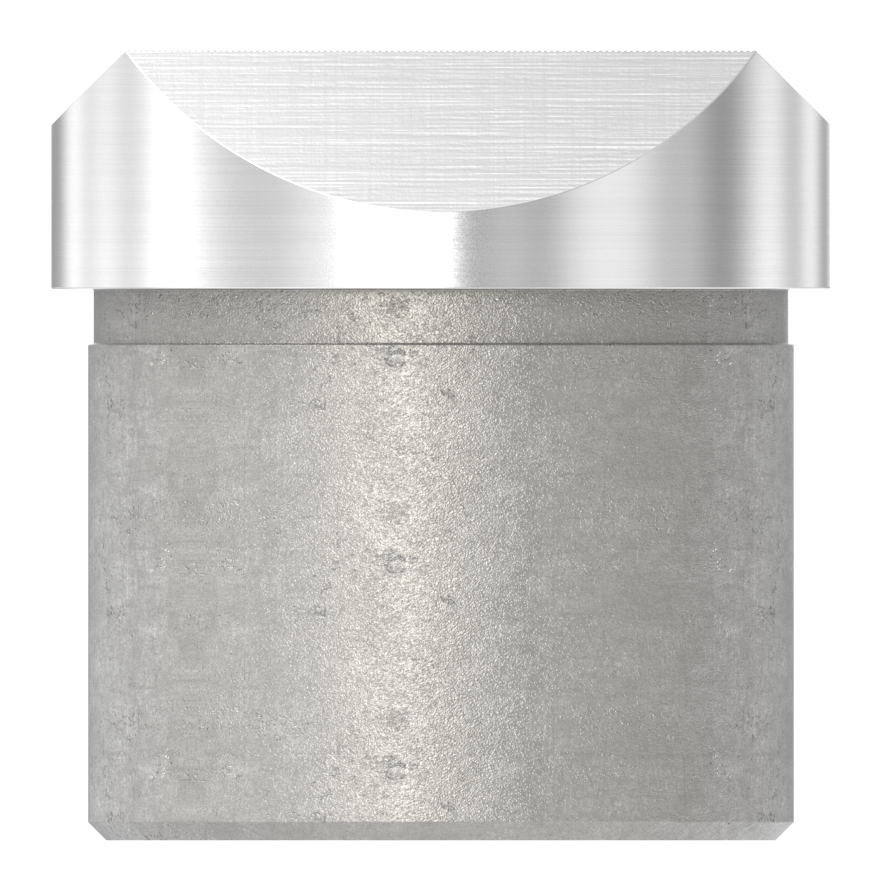 Rohrsattel, Anschluss oben: Rohr 42,4mm, V2A