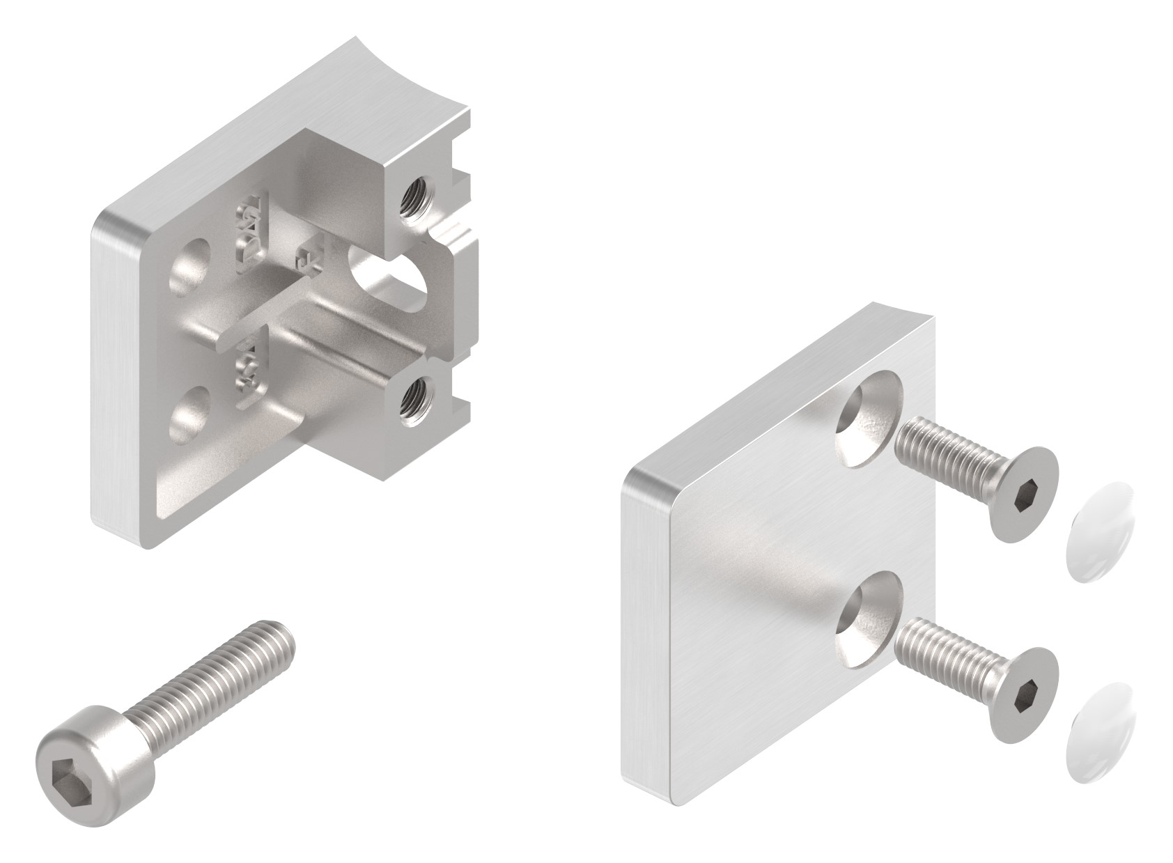 Glasklemme Mod. 22, Anschluss: 42,4mm, V2A Glasklemme Mod. 22, Anschluss: 42,4mm, V2A