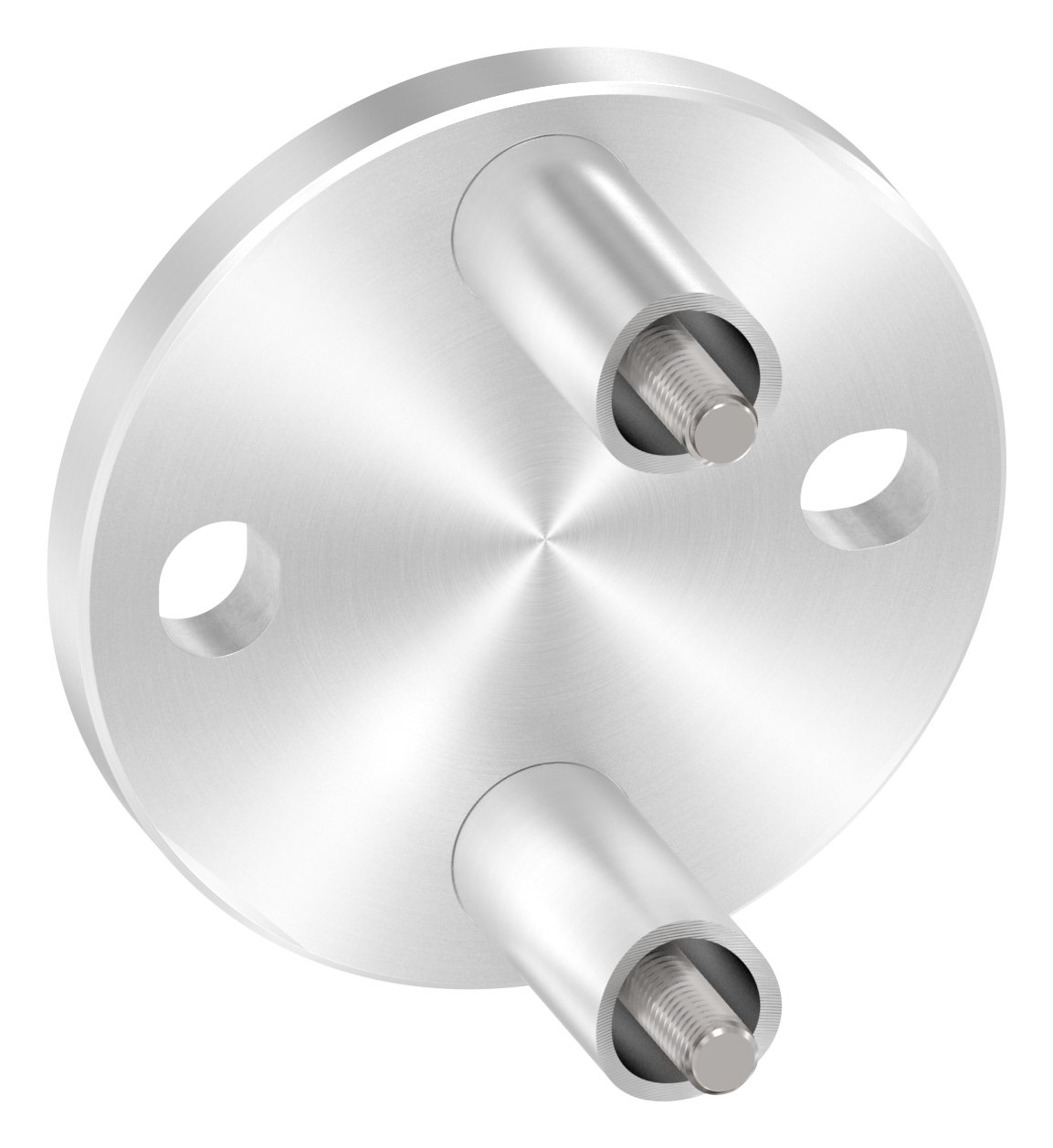 Wandbefestigung für Geländerpfosten 42,4mm, V2A