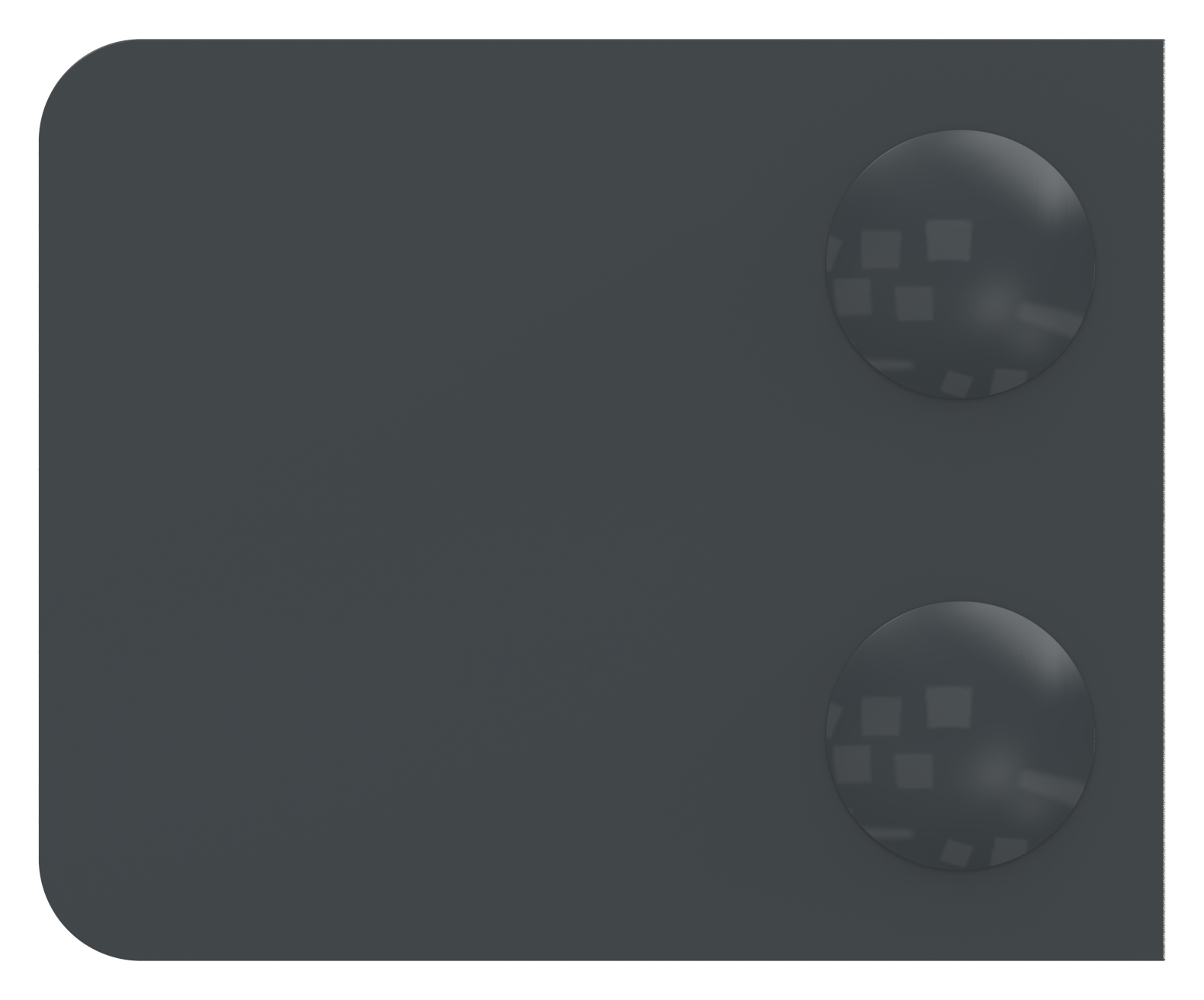 Glasklemme Mod. 36, Anschluss: gerade, in Zink roh pulverbeschichtet RAL 7016 matt