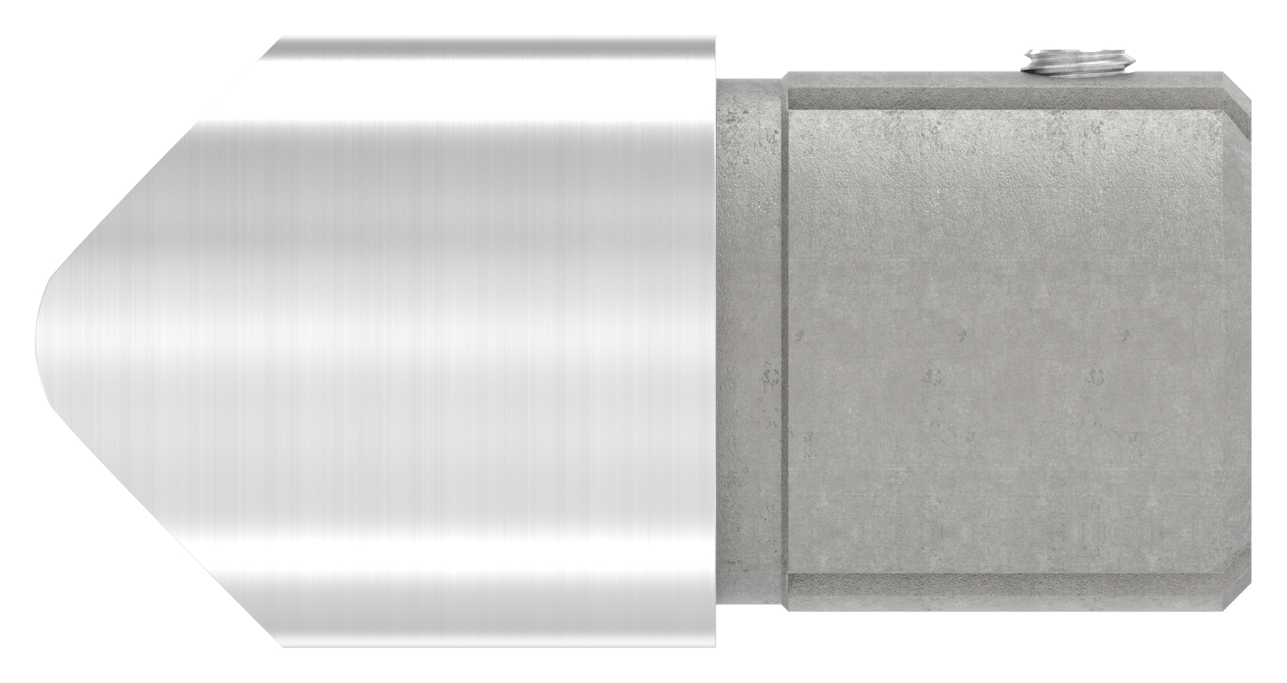 Anschlussstück 90°, Anschluss oben: 42,4mm, V2A