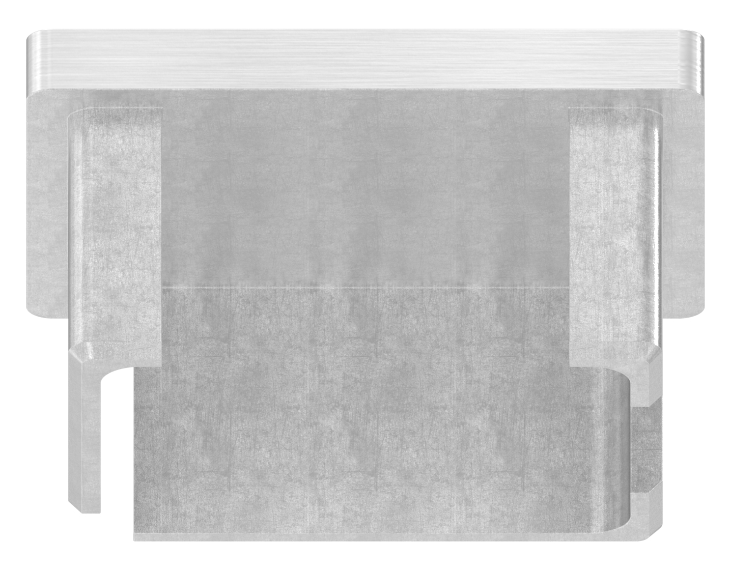 Einsteckkappe, für Rohr 50x40x3,0mm, V2A