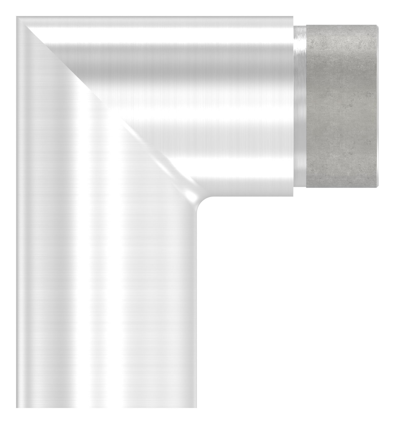 Endbogen 90°, für Rohr 42,4x2,0mm, V2A