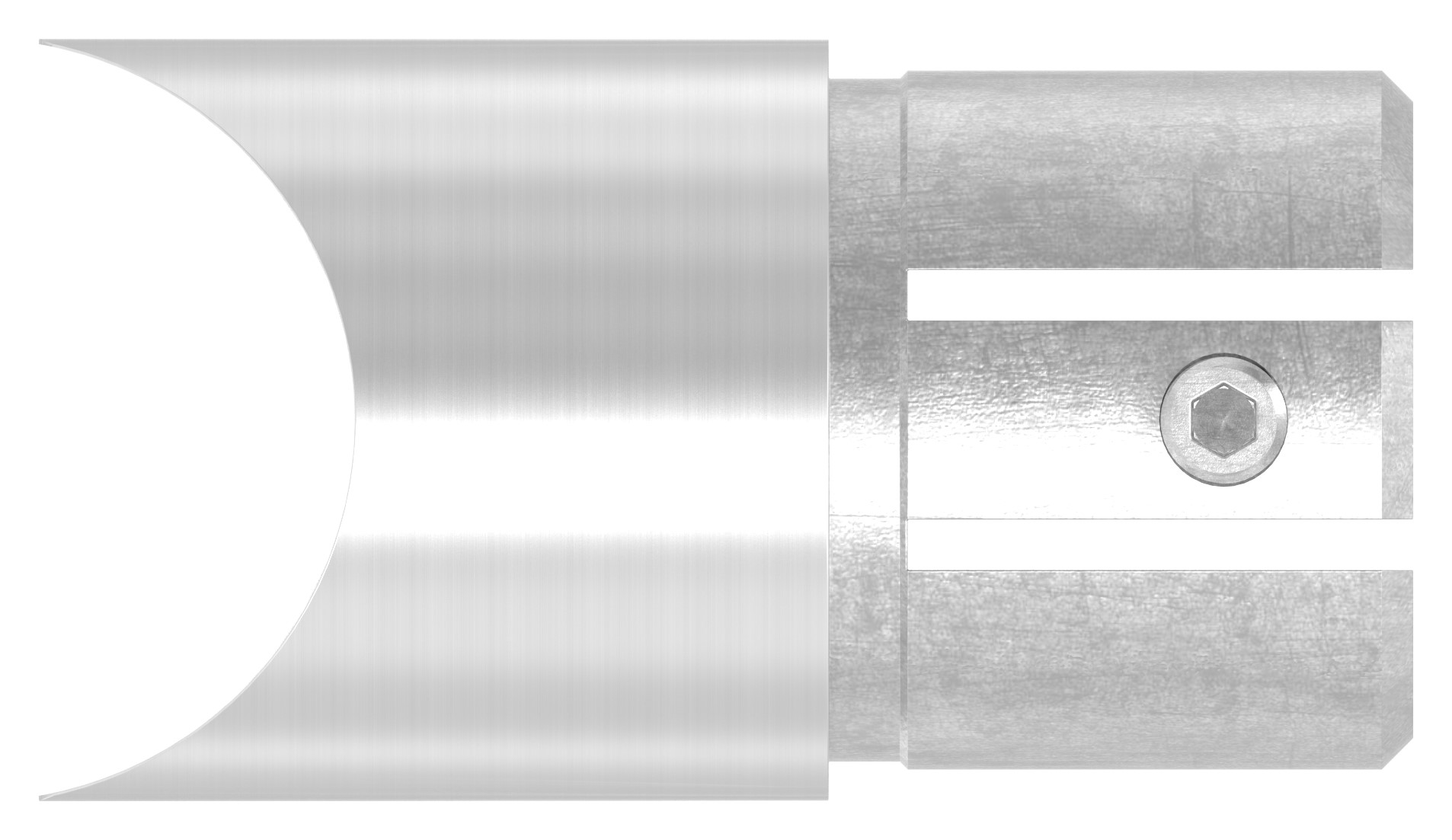 Anschlussstück 90°, Anschluss oben: 48,3mm, V2A