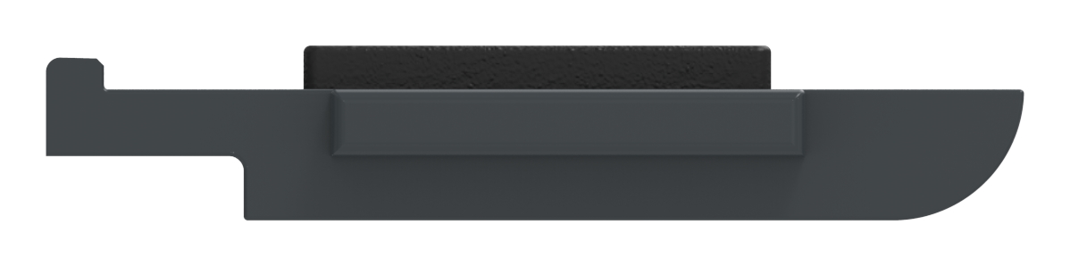 Sicherungsplatte für Mod. 31 , Zink roh pulverbeschichtet in RAL 7016 matt