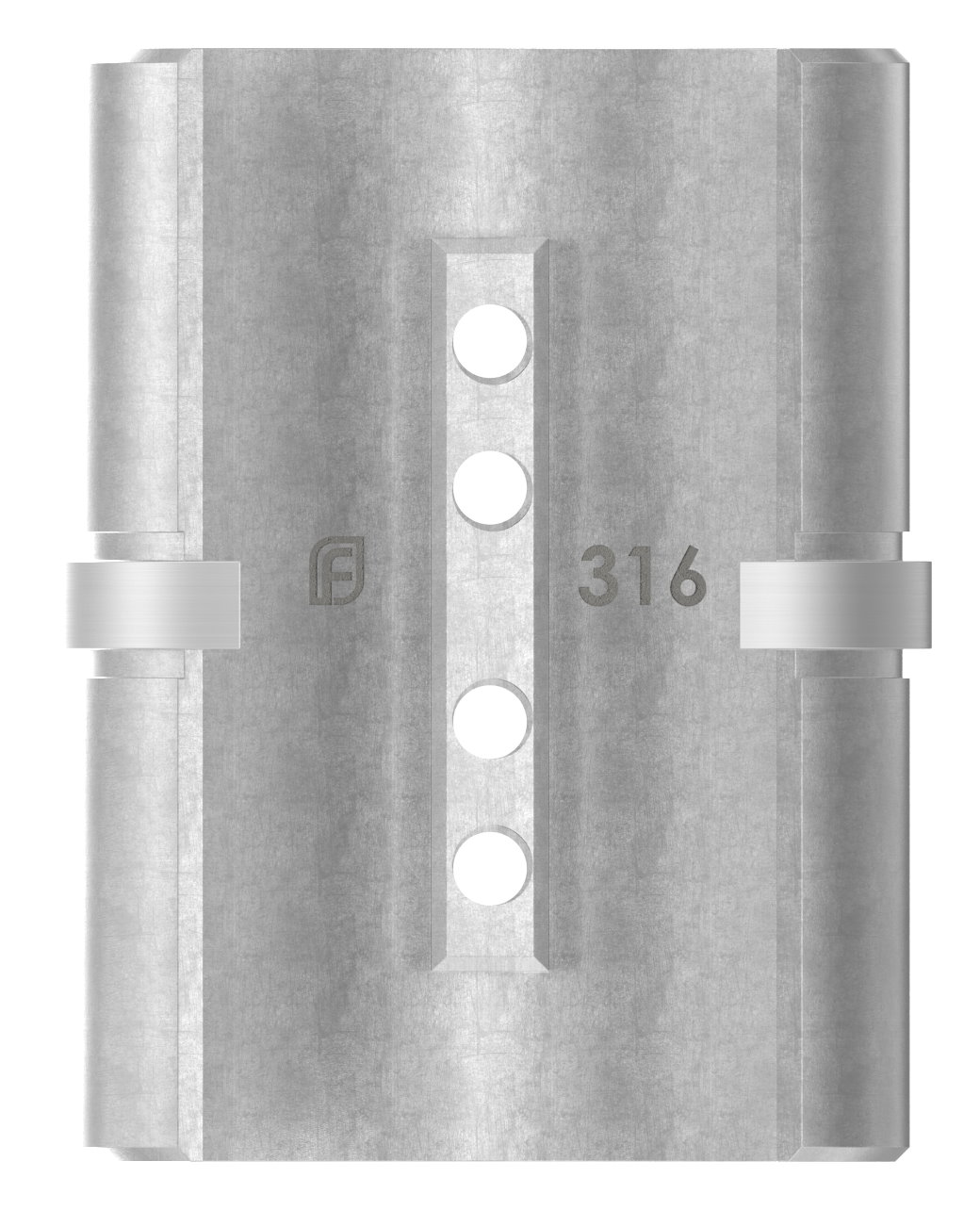 Rohrverbinder für Nutrohr 60,3x1,5mm, V4A