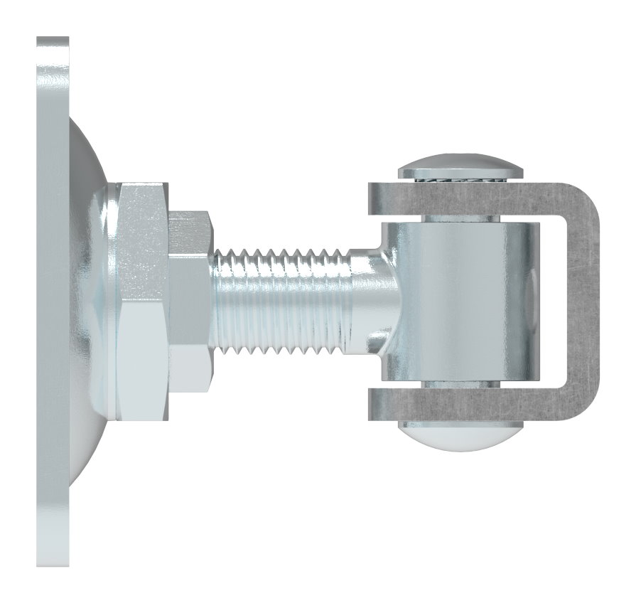 Torband M16 mit verstellbarer Platte, galvanisch verzinkt