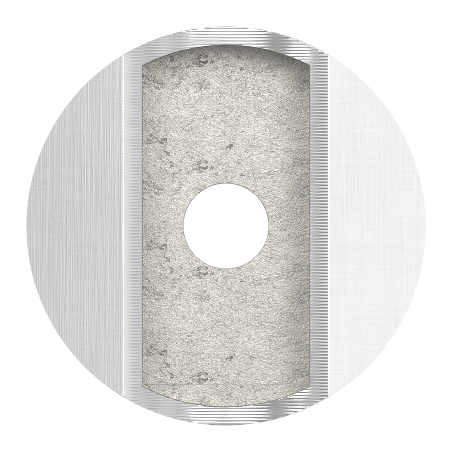 Rohrsattel, Anschluss oben: Rohr 33,7mm, V2A